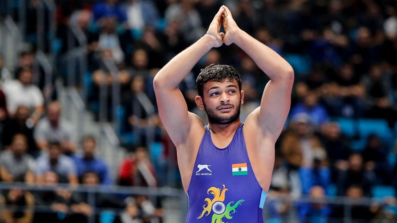 Deepak Punia moved to the final with a commanding 8-2 win over Switzerland’s Stefan Reichmuth.