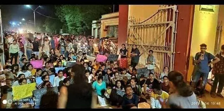 A photo from last night’s protest.