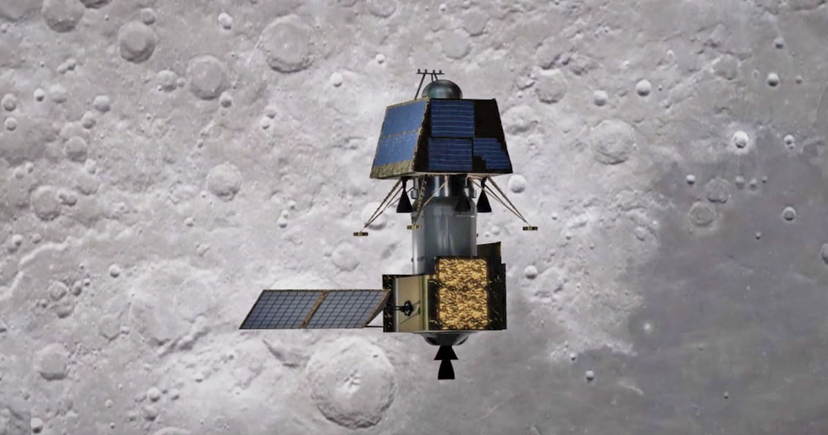 The main orbiter has been placed in lunar orbit and over the next 12 months...