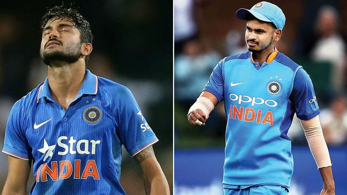 From left: Manish Pandey and Shreyas Iyer.