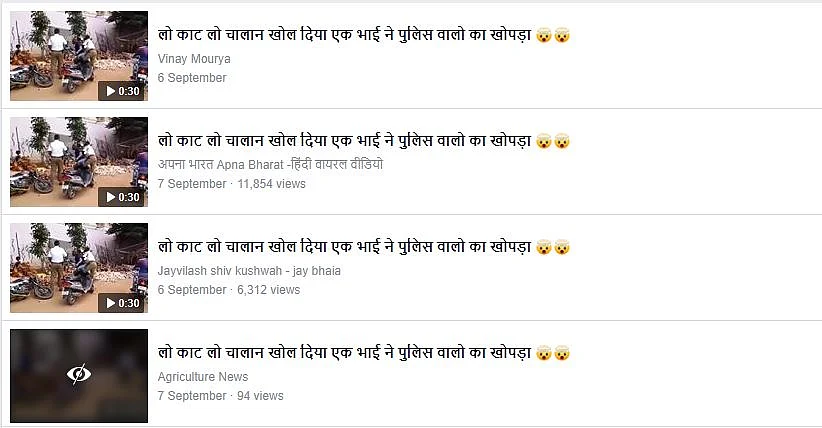 The video is viral on Facebook.