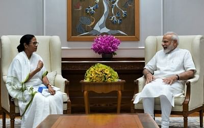 New Delhi: West Bengal Chief Minister Mamata Banerjee meets Prime Minister Narendra Modi in New Delhi on Sep 18, 2019. (Photo: IANS/PIB)
