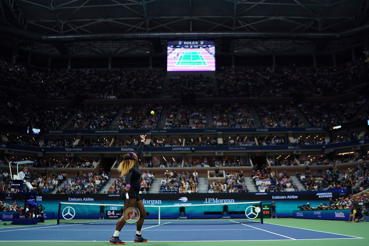 Serena Williams beat Elina Svitolina 6-3, 6-1 in the U.S. Open semifinals.