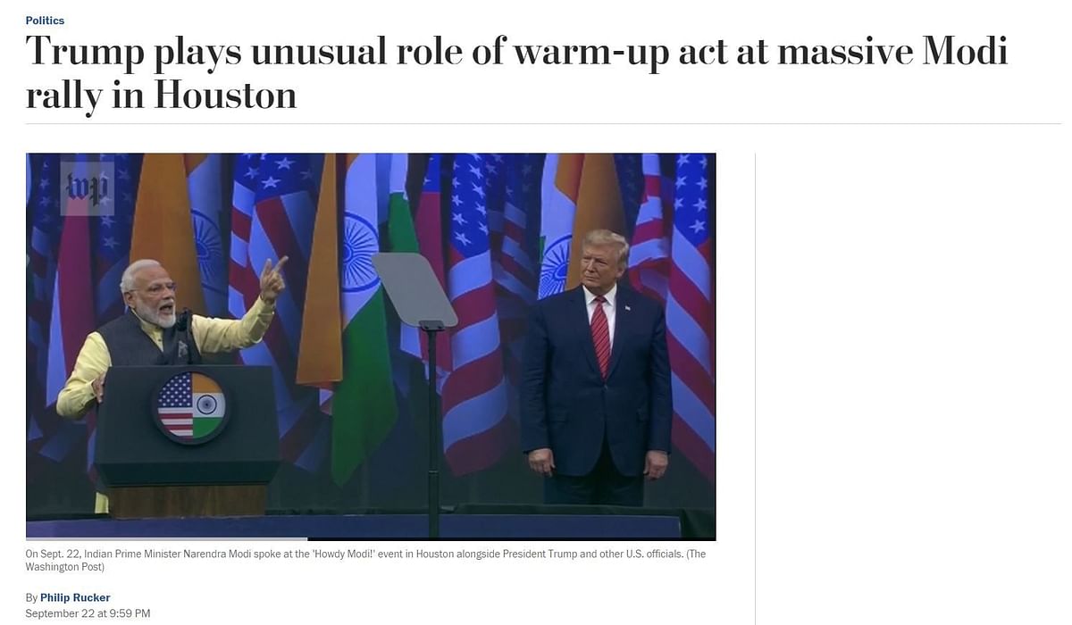 International media, of course, had a lot to say as the top leaders of the world’s two largest democracies met.