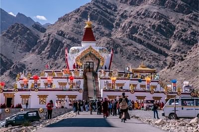 Leh: A carnival of Buddhist spirituality, culture and tradition, and a grand congregation of Drukpa masters, will begin from Monday at the 17th century Hemis monastery of Drukpa lineage in Leh, the largest such in the Himalayas. This time, a special celebration will be held to mark the granting of the Union Territory status to Ladakh, organisers said on Saturday. (Photo: IANS)