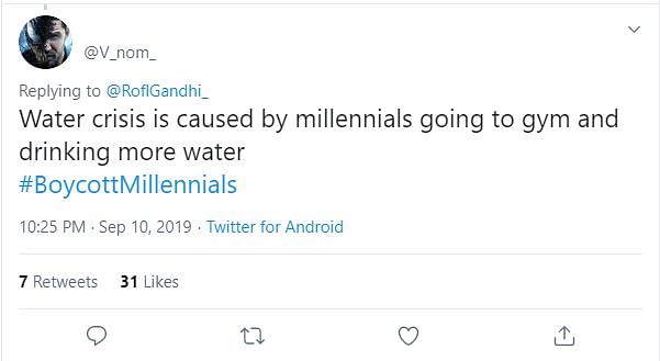 #BoycottMillennials – Finance Minister Sitharaman’s statement on the economy inspired a new hashtag.