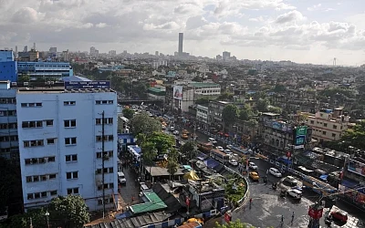 Kolkata: Top view of Kolkata as seen from Sealdah on Sep 6, 2019. (Photo Kuntal Chakrabarty/IANS)