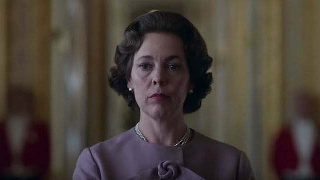 Olivia Colman as Queen Elizabeth II in <i>The Crown </i>Season 3.