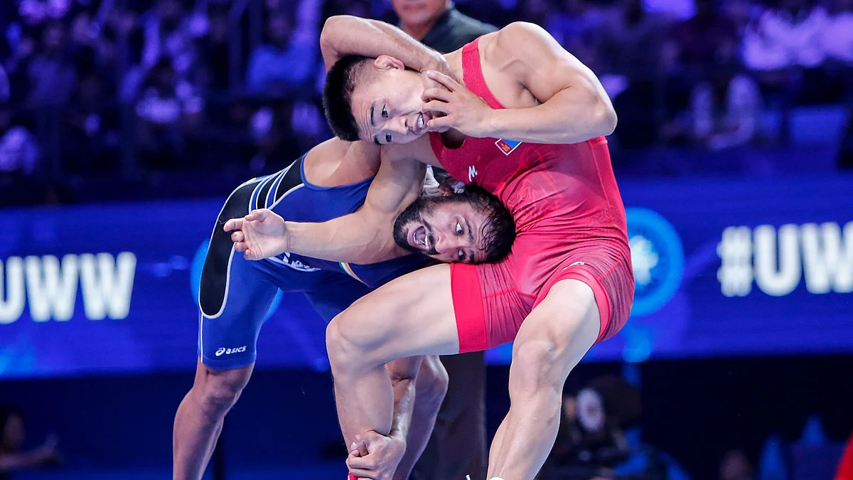 Ochir had put Bajrang under a lot of pressure from the beginning to take the lead.