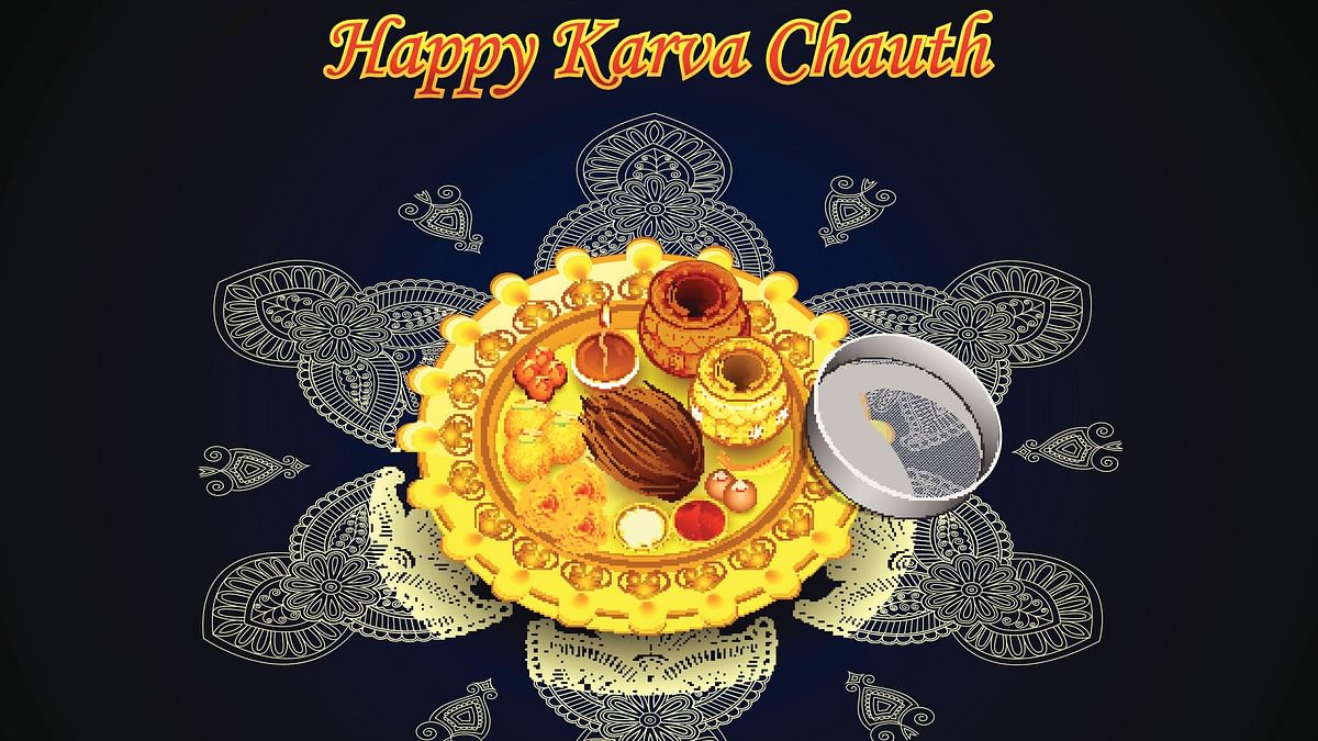 Here are some wishes, images, quotes and greeting for husbands and wives on the occasion of Karwa Chauth 2021.
