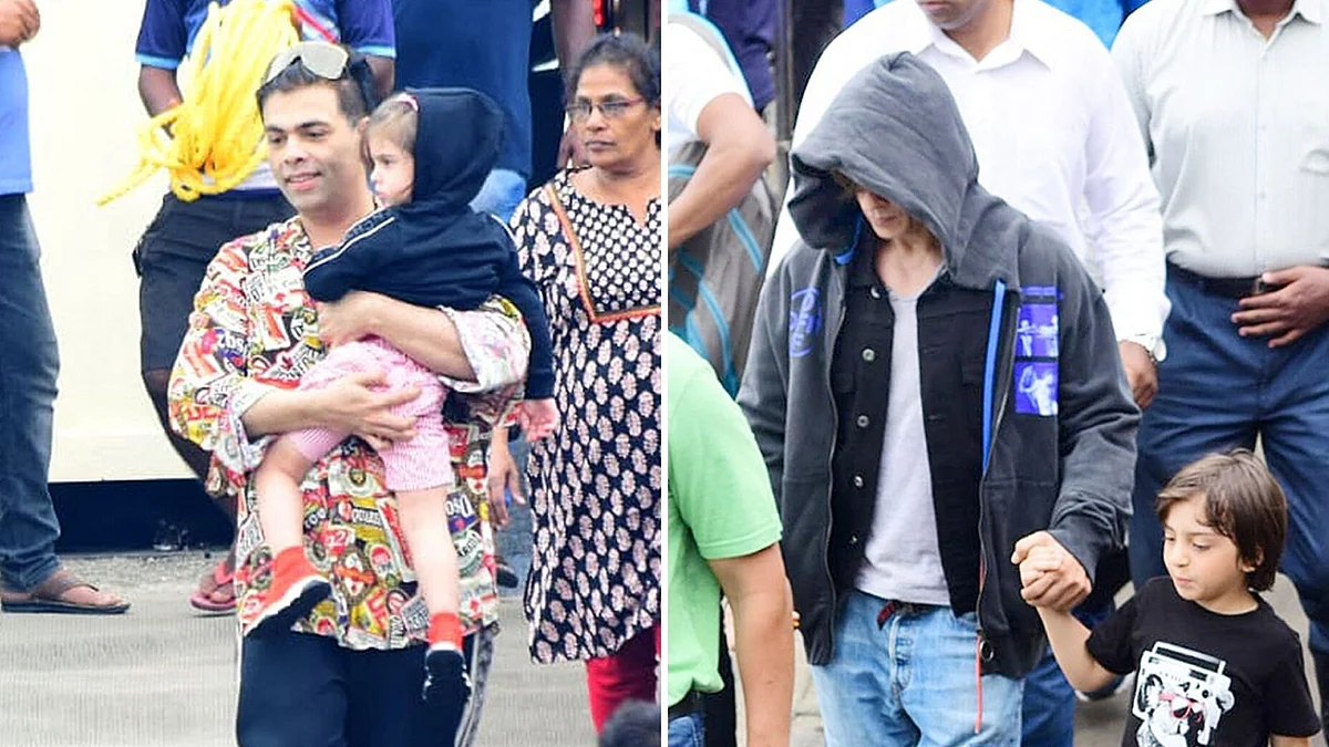Karan Johar and Shah Rukh Khan spotted at Gateway of India.