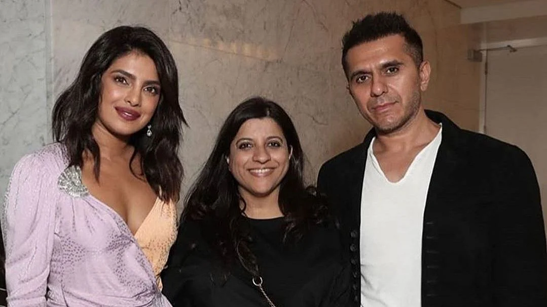 Priyanka Chopra with Zoya Akhtar and Ritesh Sidhwani. 