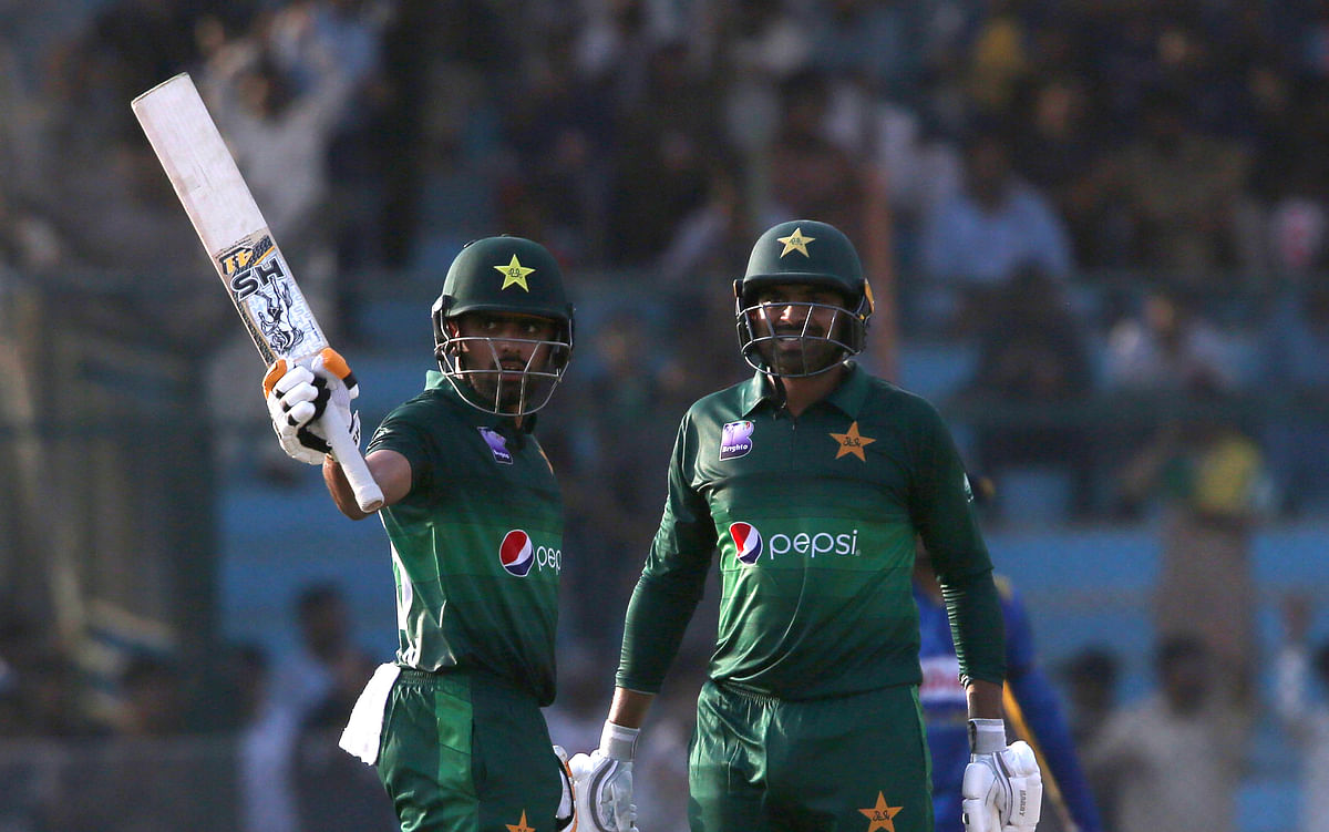 Babar Azam formed the backbone of Pakistan’s strong total of 305-7 as he smashed 115 off 105 balls.