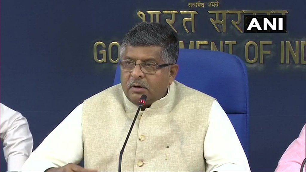 File image of Union Minister of Telecom Ravi Shankar Prasad. A Rs 69,000-crore revival package has been approved for BSNL &amp; MTNL that includes merging the two loss-making firms.