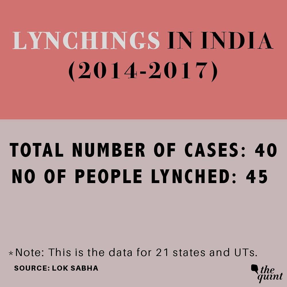 In 2018, MoS MHA said in the Parliament that NCRB doesn’t maintain specific data on lynching incidents in India.