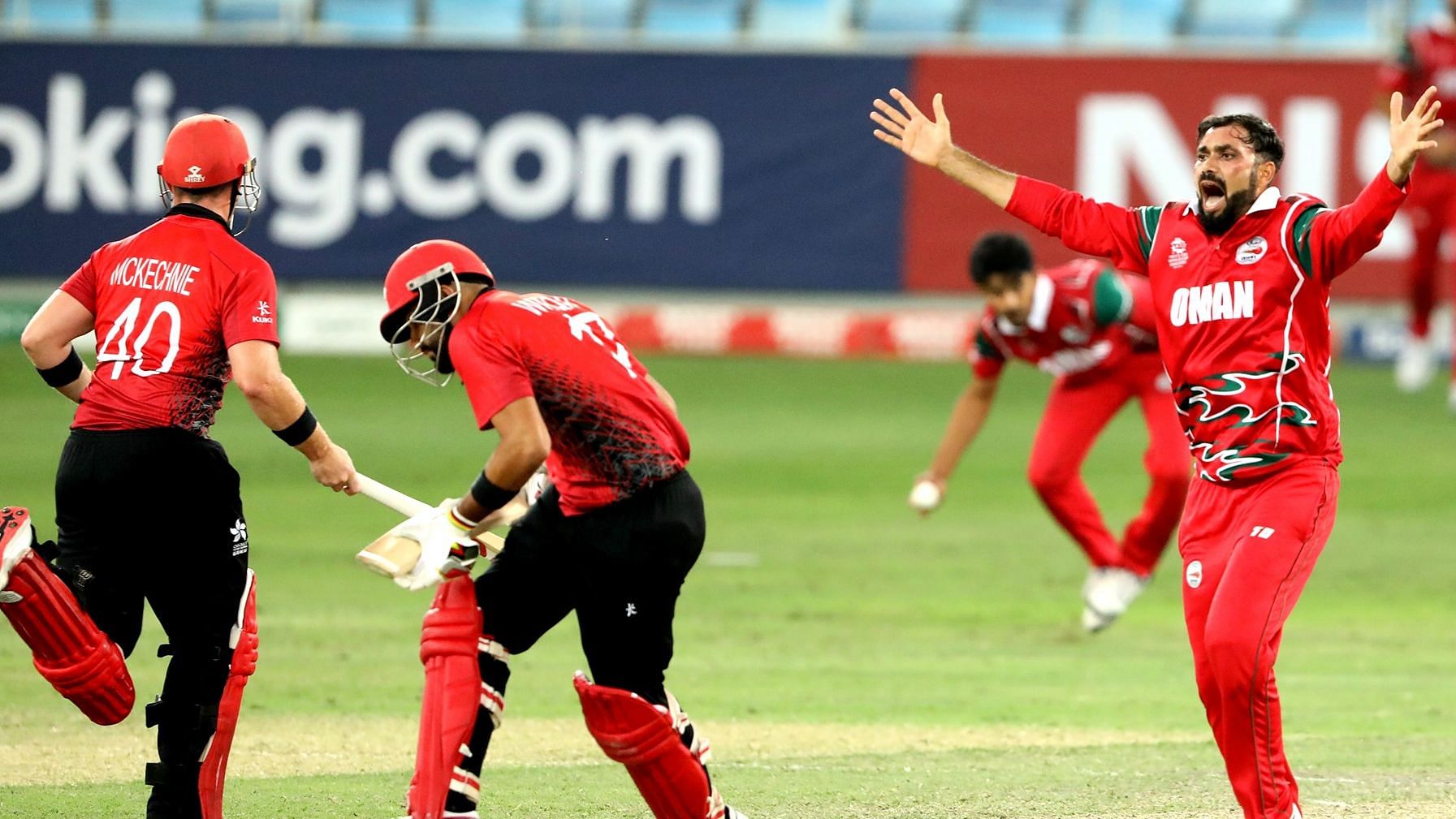 Oman defeated Hong Kong by just 12 runs in a do-or-die T20 World Cup qualifier to reach the finals in Australia.