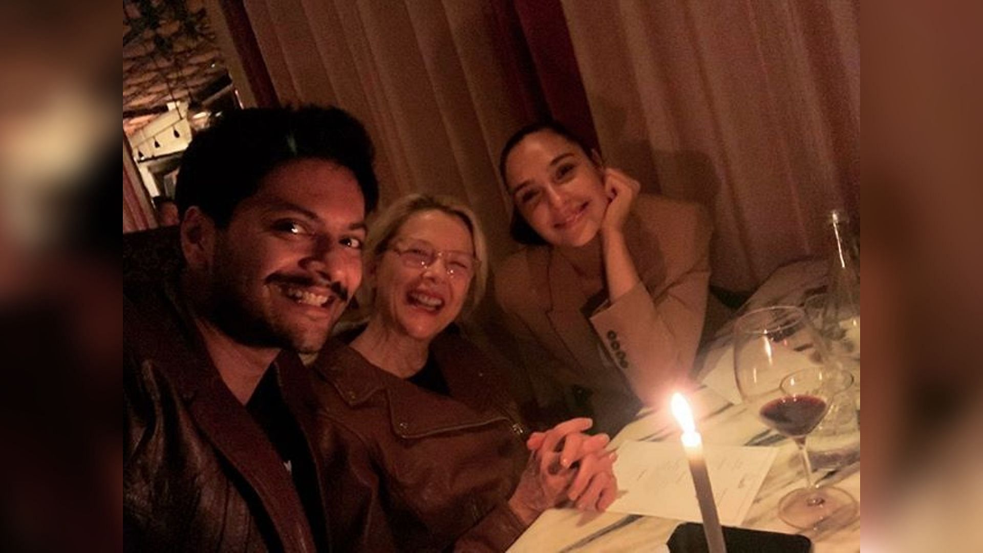 Ali Fazal celebrates his birthday with Annette Benning and Gal Gadot.