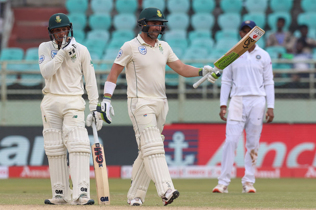 At stumps, South Africa were at 385/8, trailing India by 117 runs.