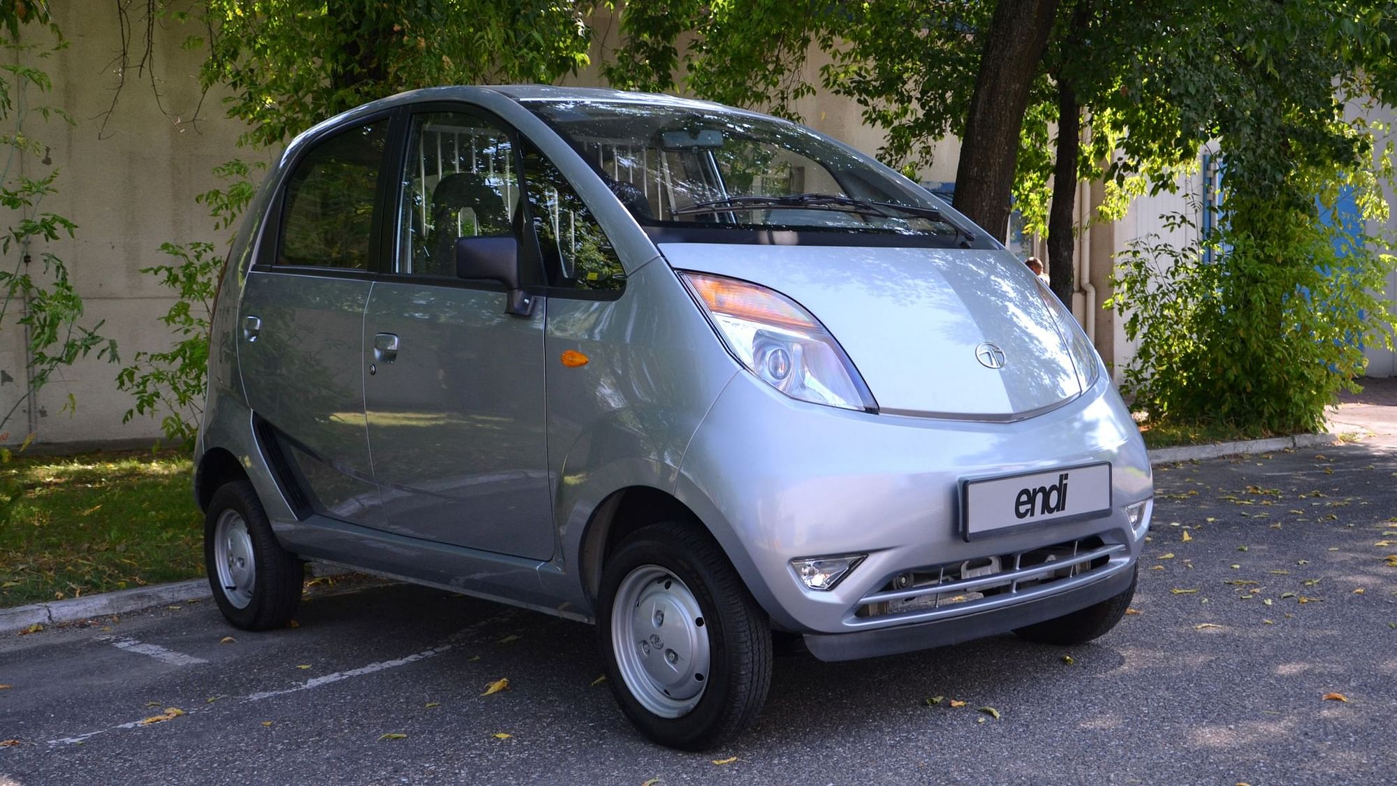 Tata Nano, the world’s cheapest car, made in India.