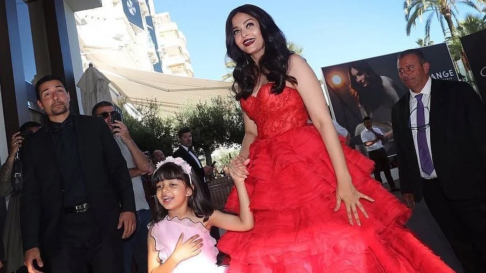 Aishwarya Bachchan with daughter Aaradhya. 