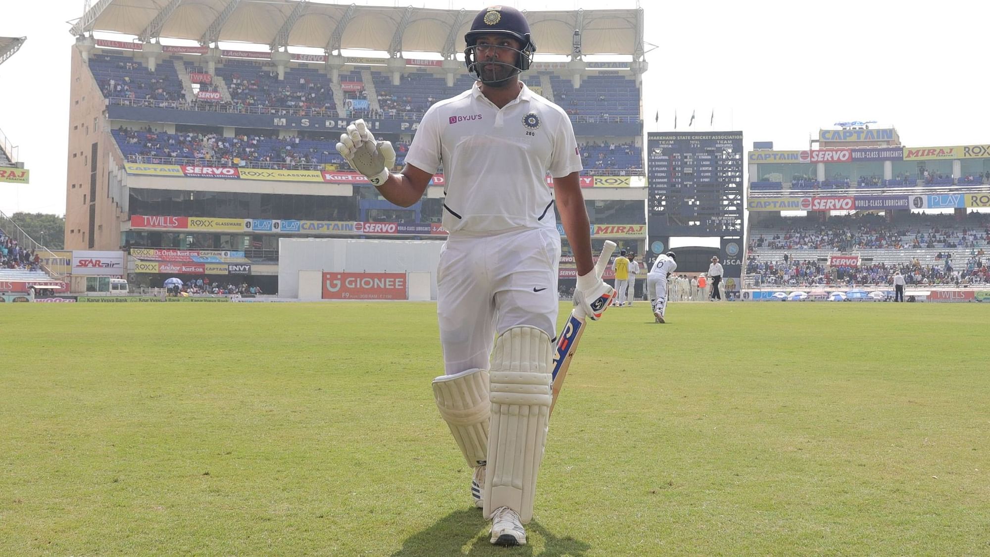 Rohit Sharma struck his maiden double century in Test cricket in the third match against South Africa in Ranchi on Sunday, 20 October.