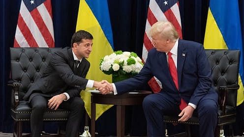 President Donald Trump met with Ukrainian President Volodymyr Zelenskiy recently.