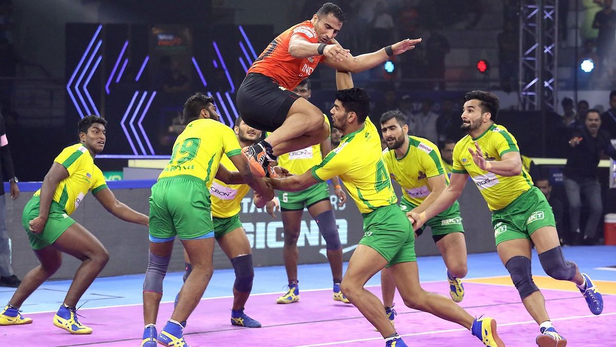 U Mumba inflicted the first All-Out of the game on Tamil Thalaivas to extend their lead to eight points.