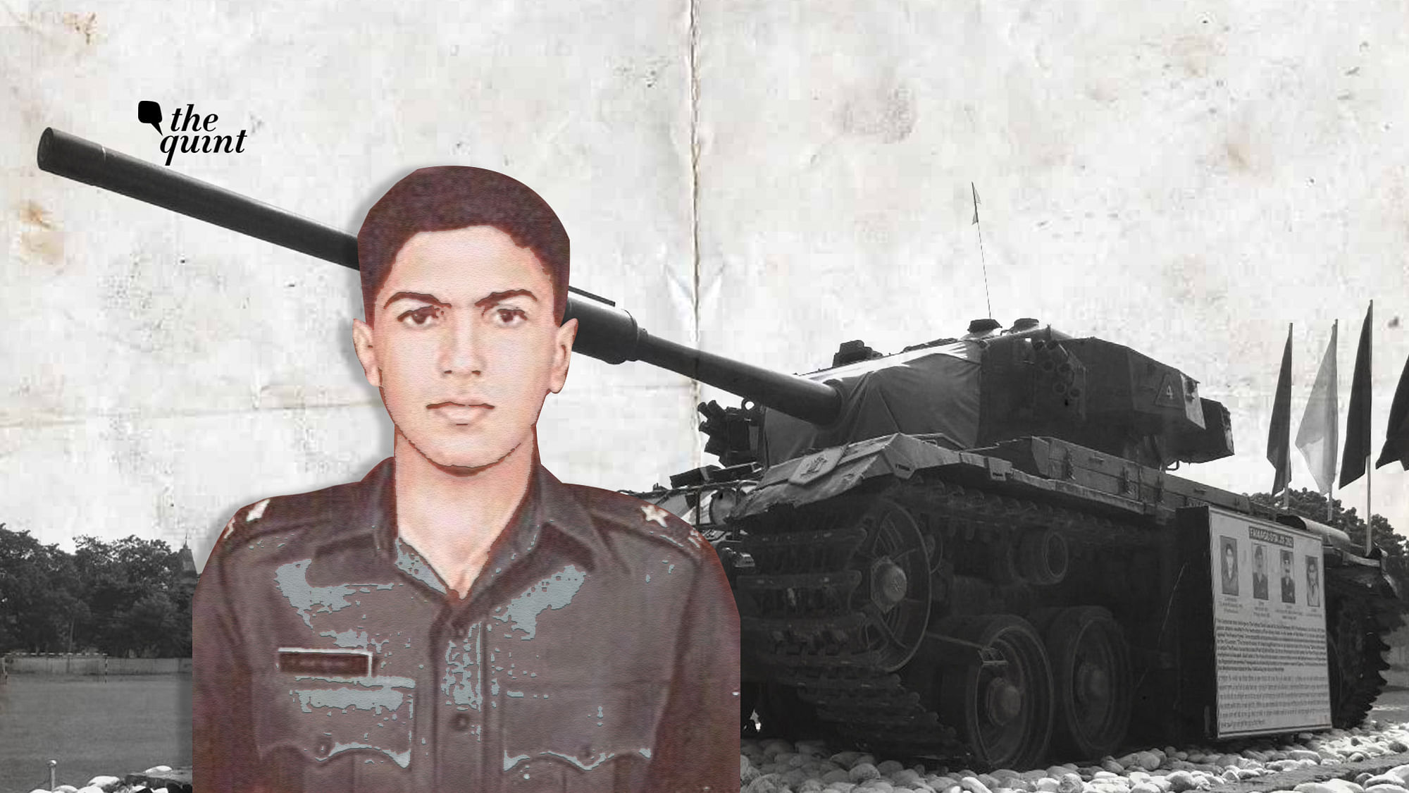 Second Lieutenant Arun Khetarpal and his tank.
