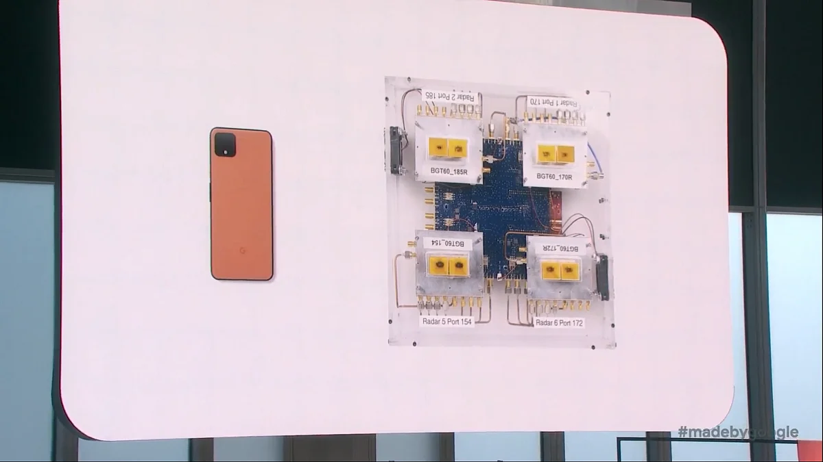 This is the sensor embedded on the Pixel 4 smartphones.