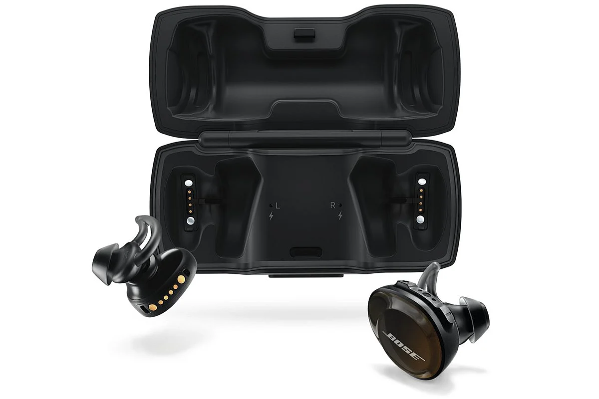 The Bose SoundSport Free charges via micro USB.