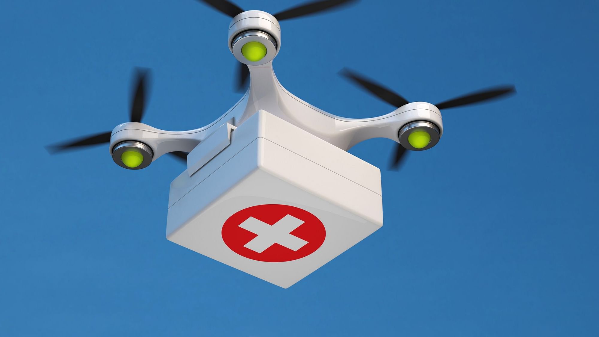 During rush hours drones could reach critically ill patients three minutes faster than paramedics.