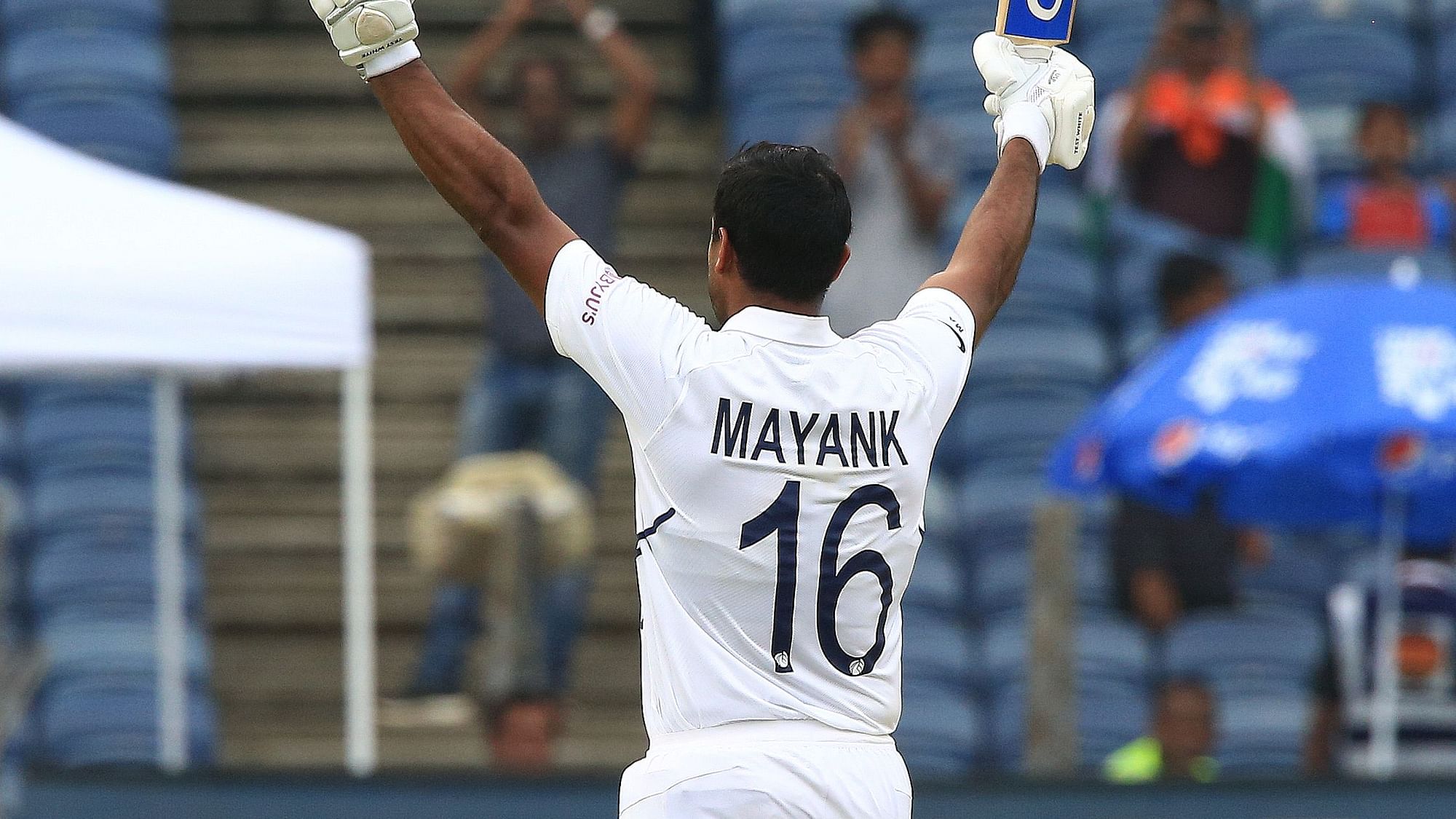 Mayank Agarwal scored his second straight century, on Day 1 of the Pune Test against South Africa.
