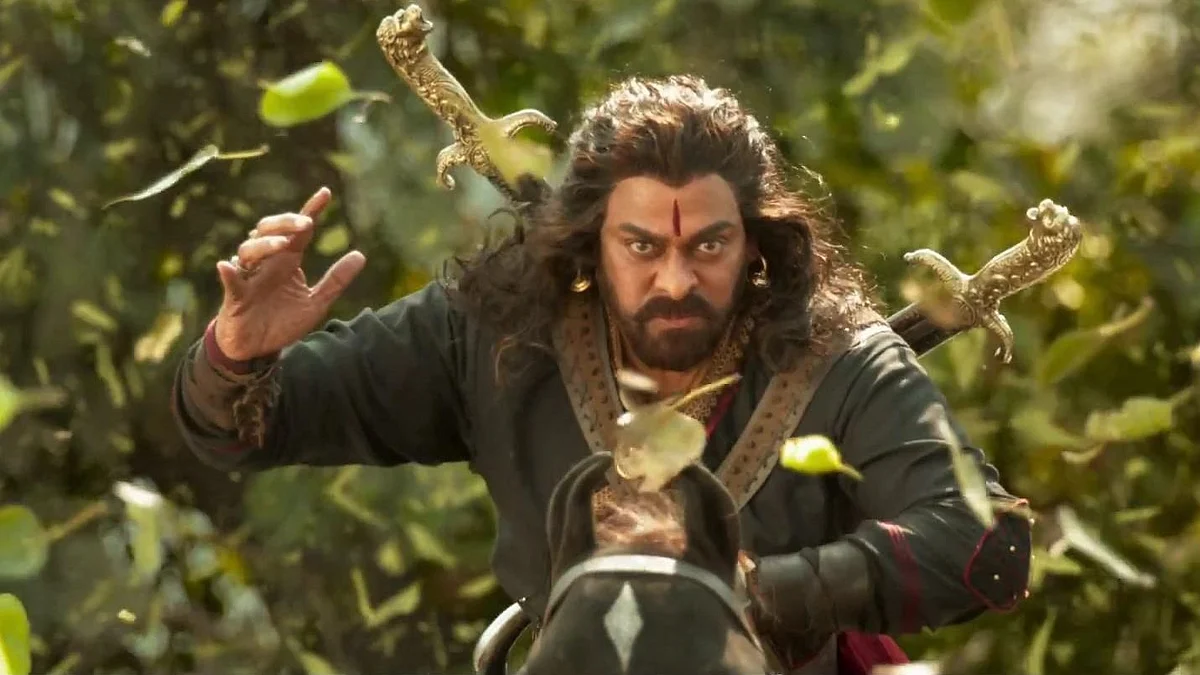Chiranjeevi in a still from Sye Raa Narasimha Reddy.
