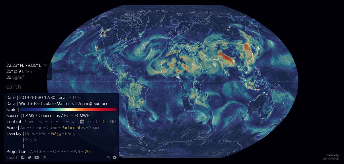 New Global Weather Images Show Dangerous Pollution Levels in India