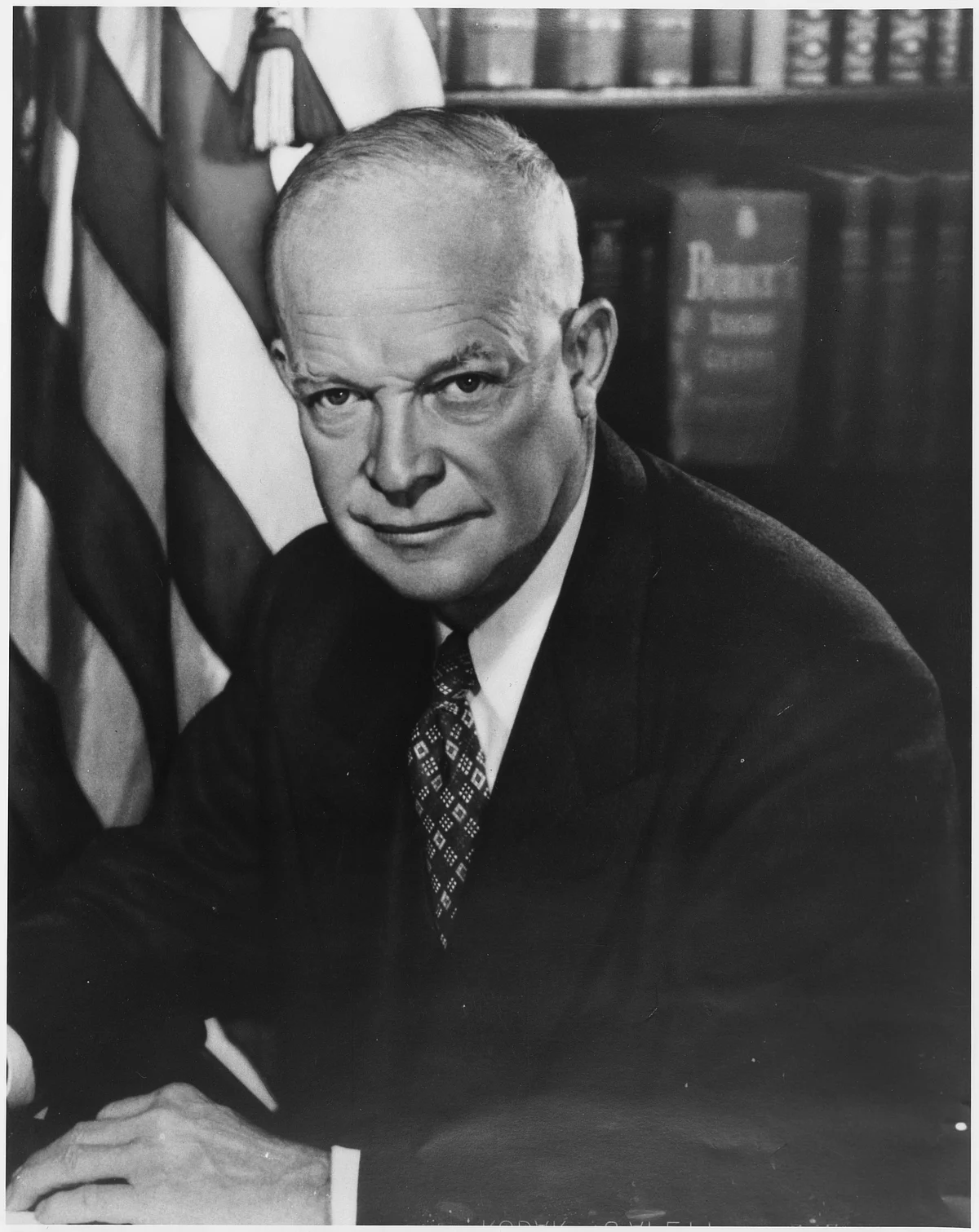 Dwight D Eisenhower, 34th President of the United States.