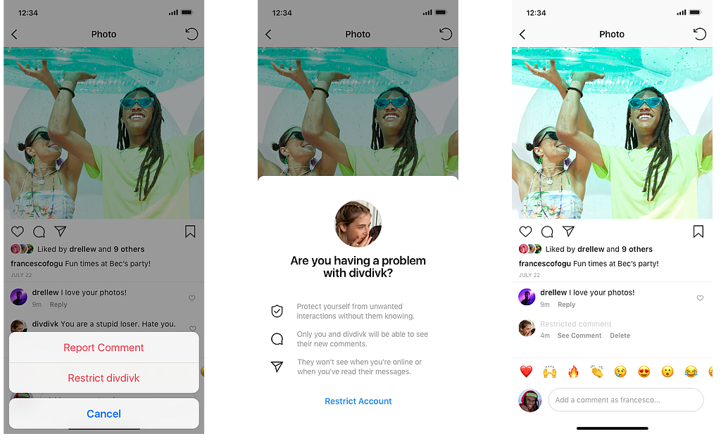 Instagram’s Subtle Way to Deal With Bullies – Restrict, Not Report