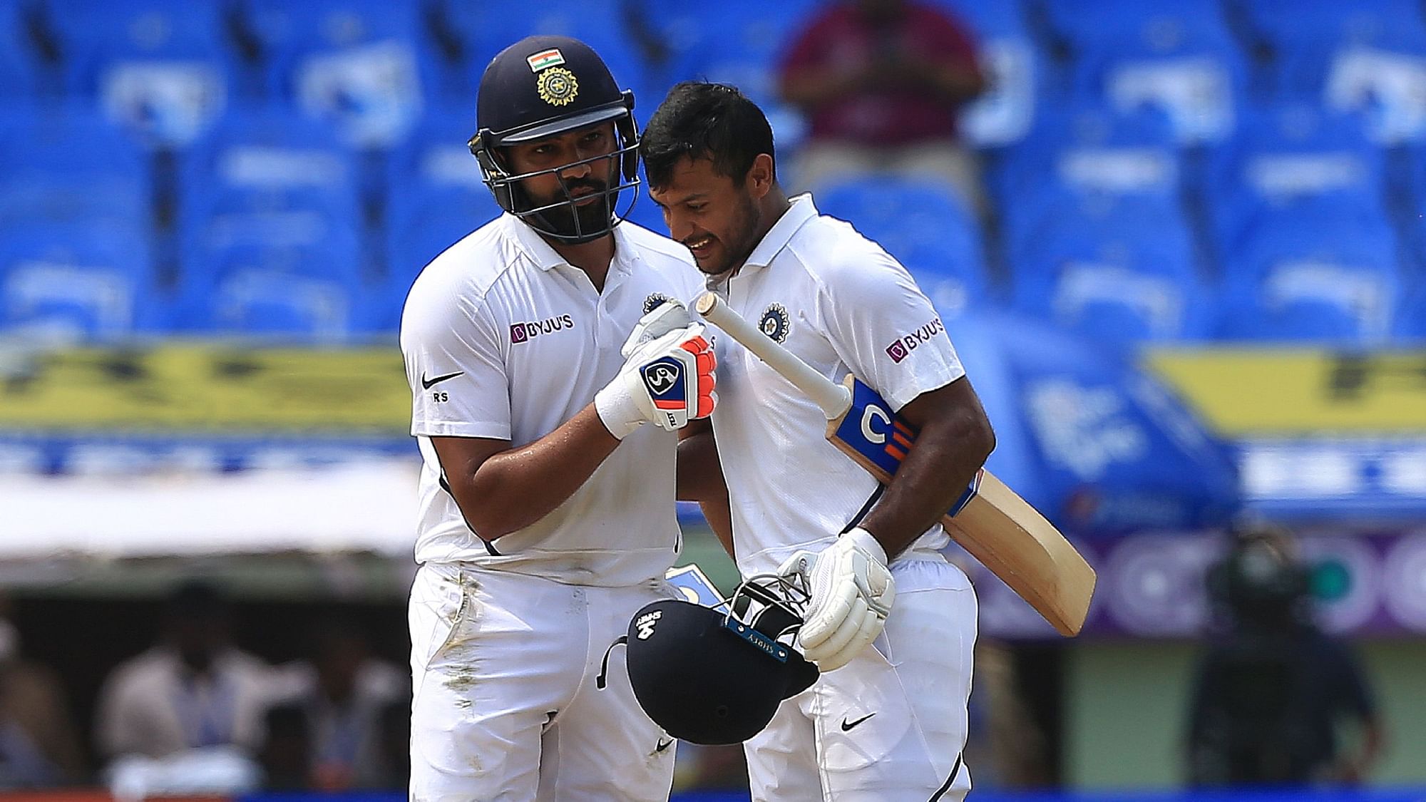 Rohit Sharma and Mayank Agarwal on Thursday became the third Indian opening pair to stitch together a 300-run partnership in Test cricket.
