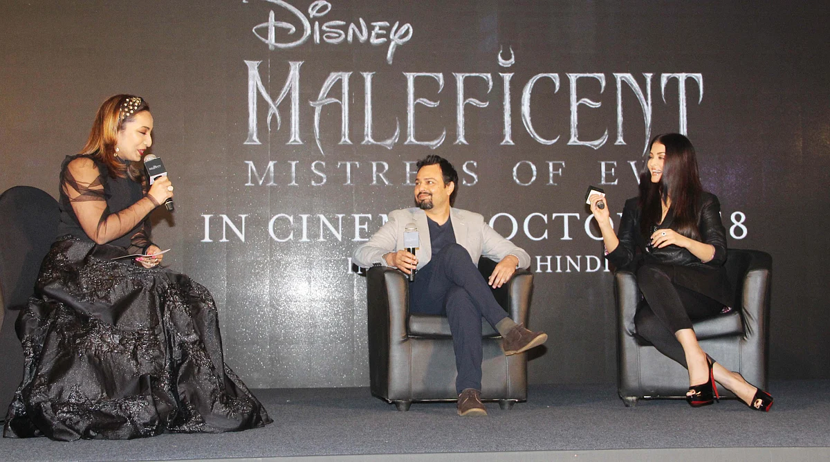 Aishwarya Rai caught in a candid moment at the trailer launch.