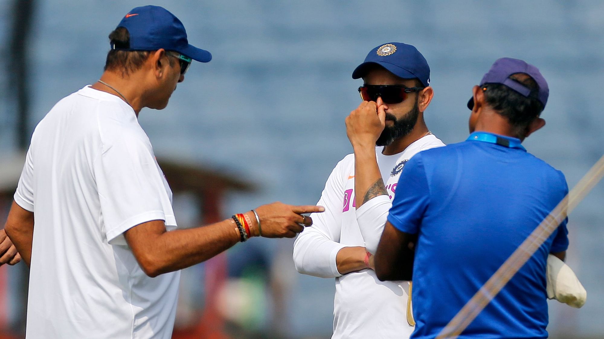 India coach Ravi Shastri and captain Virat Kohli ahead of the second Test against South Africa.