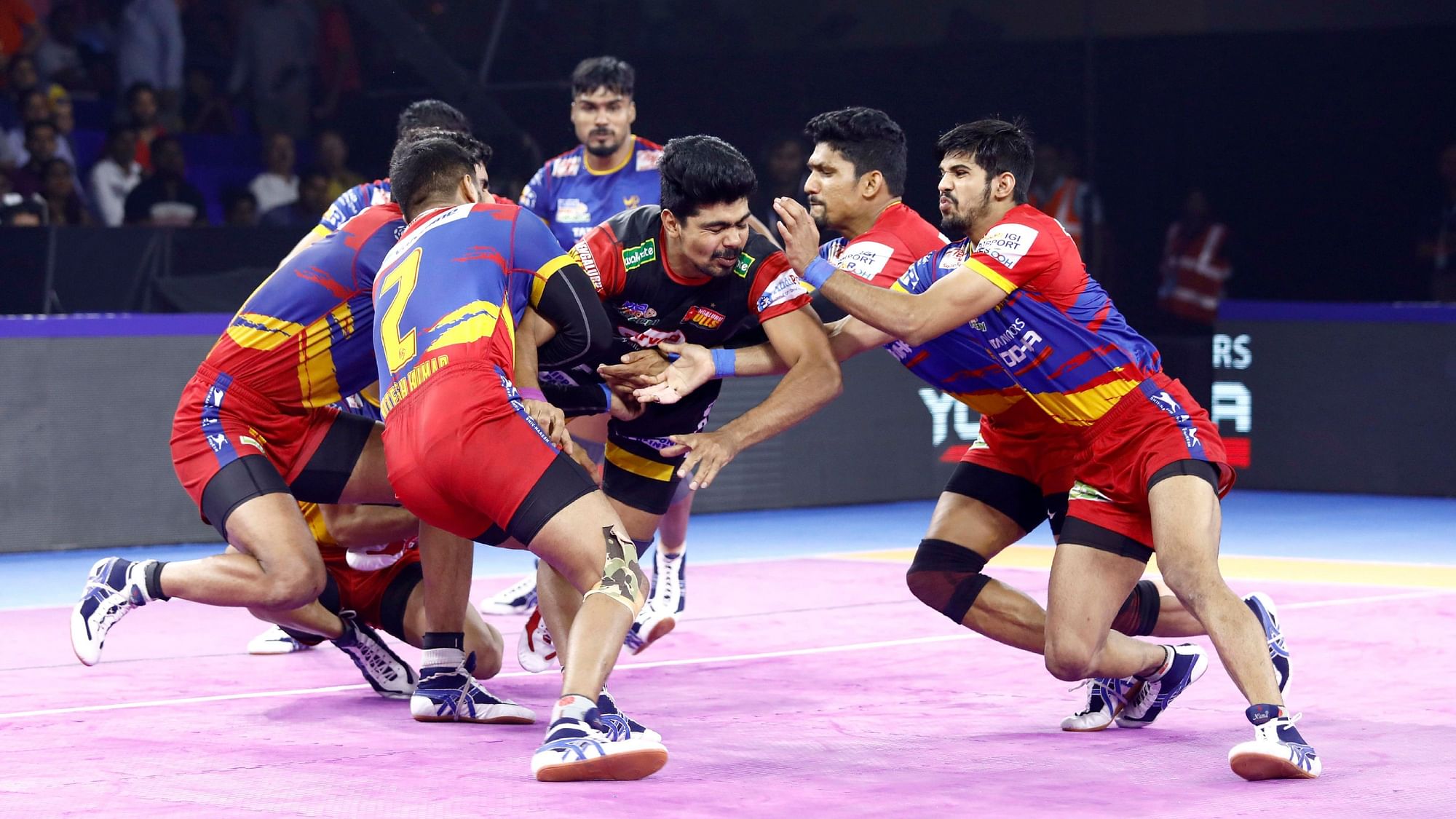 Local boy, Ashu Singh was the standout defender for the team with five tackle points in the match.