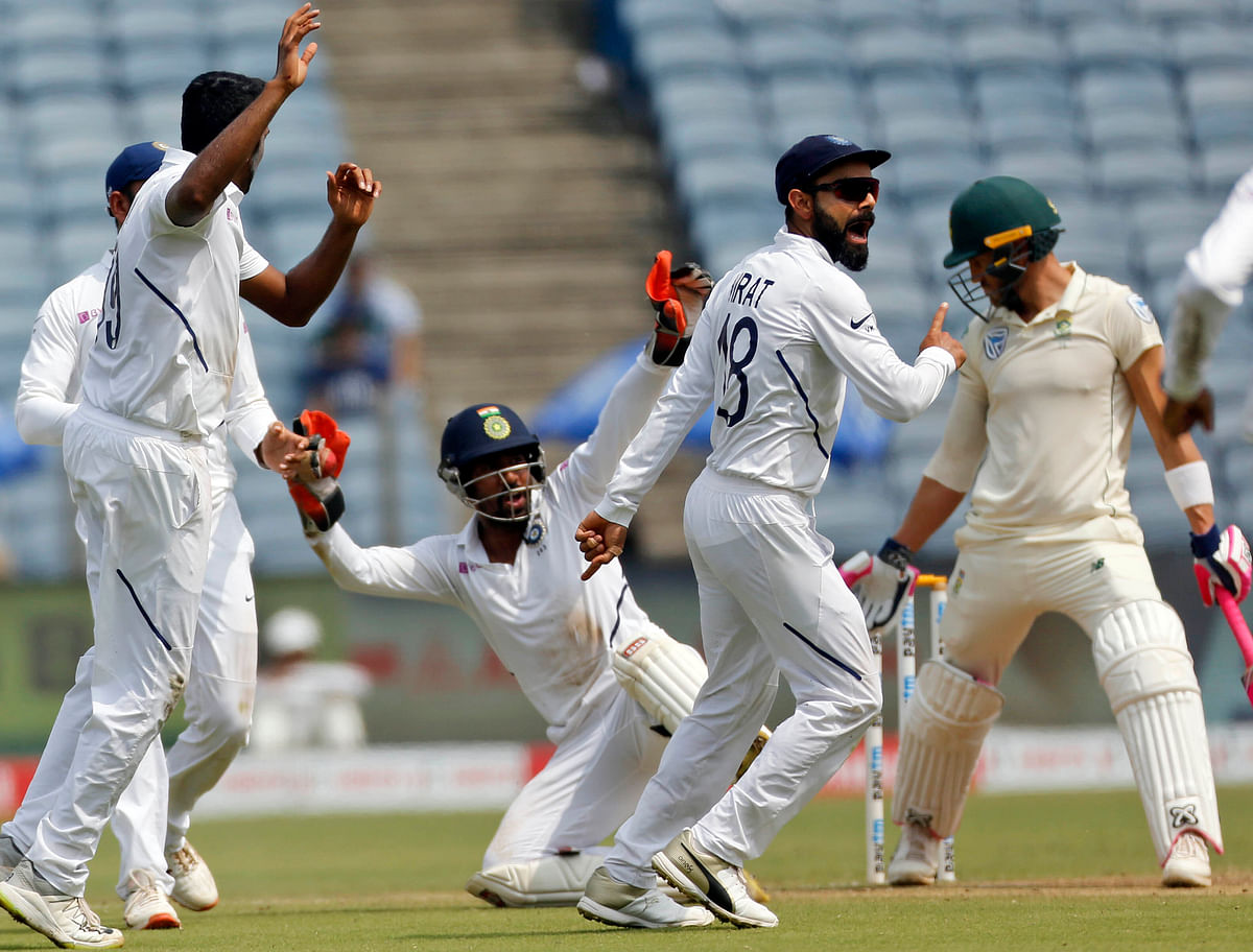 Latest updates from Day 4 of the second Test between India and South Africa in Pune.