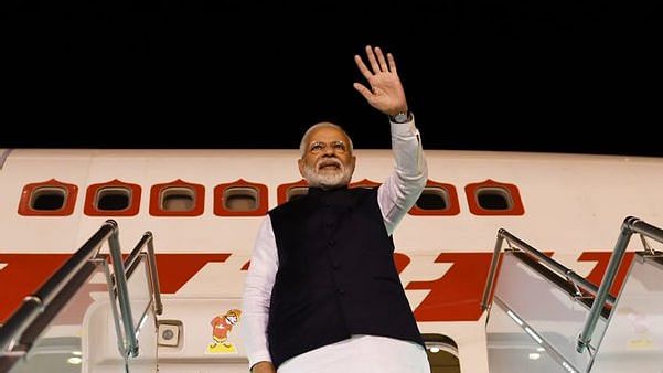PM Modi leaves for New Delhi, ending his two-day visit to Saudi Arabia.