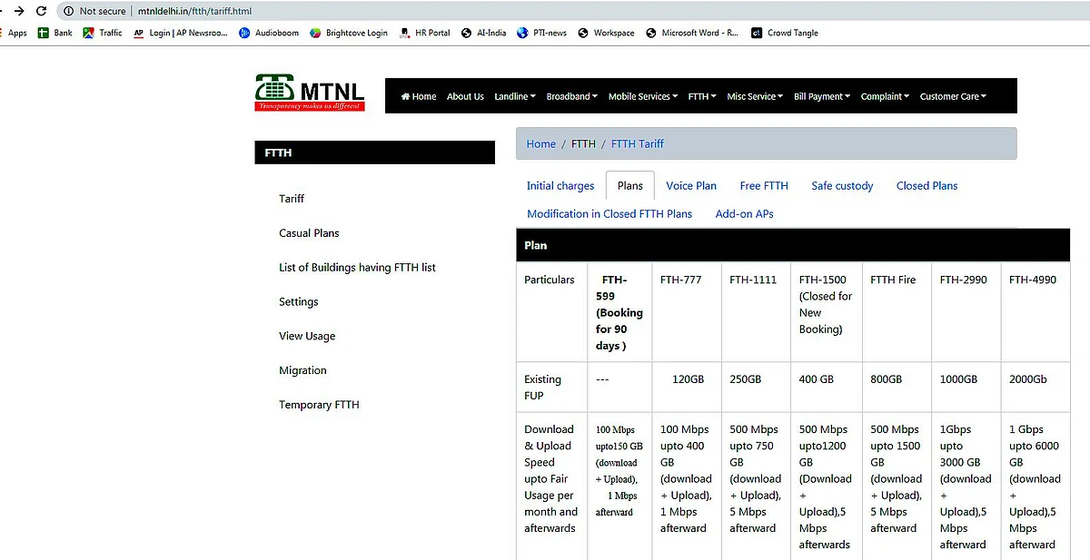 MTNL Launches 1Gbps Broadband Plan: How it Compares with JioFiber