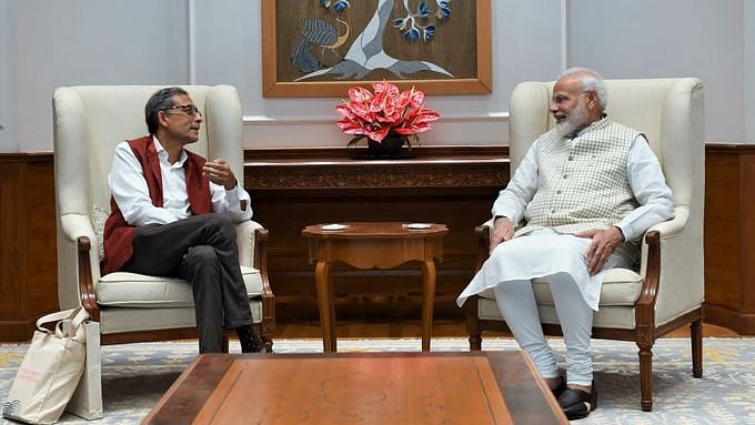 Prime Minister Narendra Modi met Nobel laureate Abhijit Banerjee and held a “healthy and extensive” interaction on various subjects.