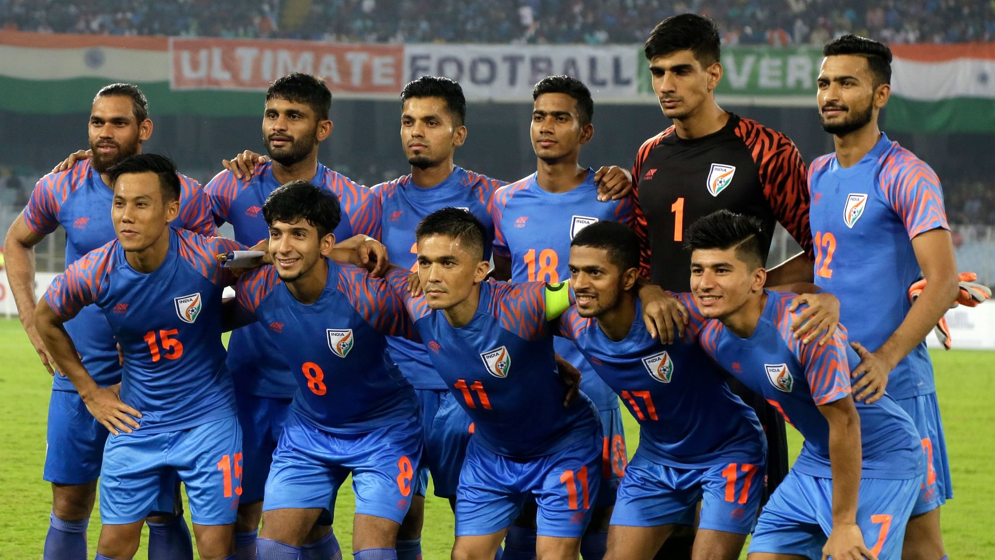 The Indian National football team peaked in the rankings this year at 101 from April to July.