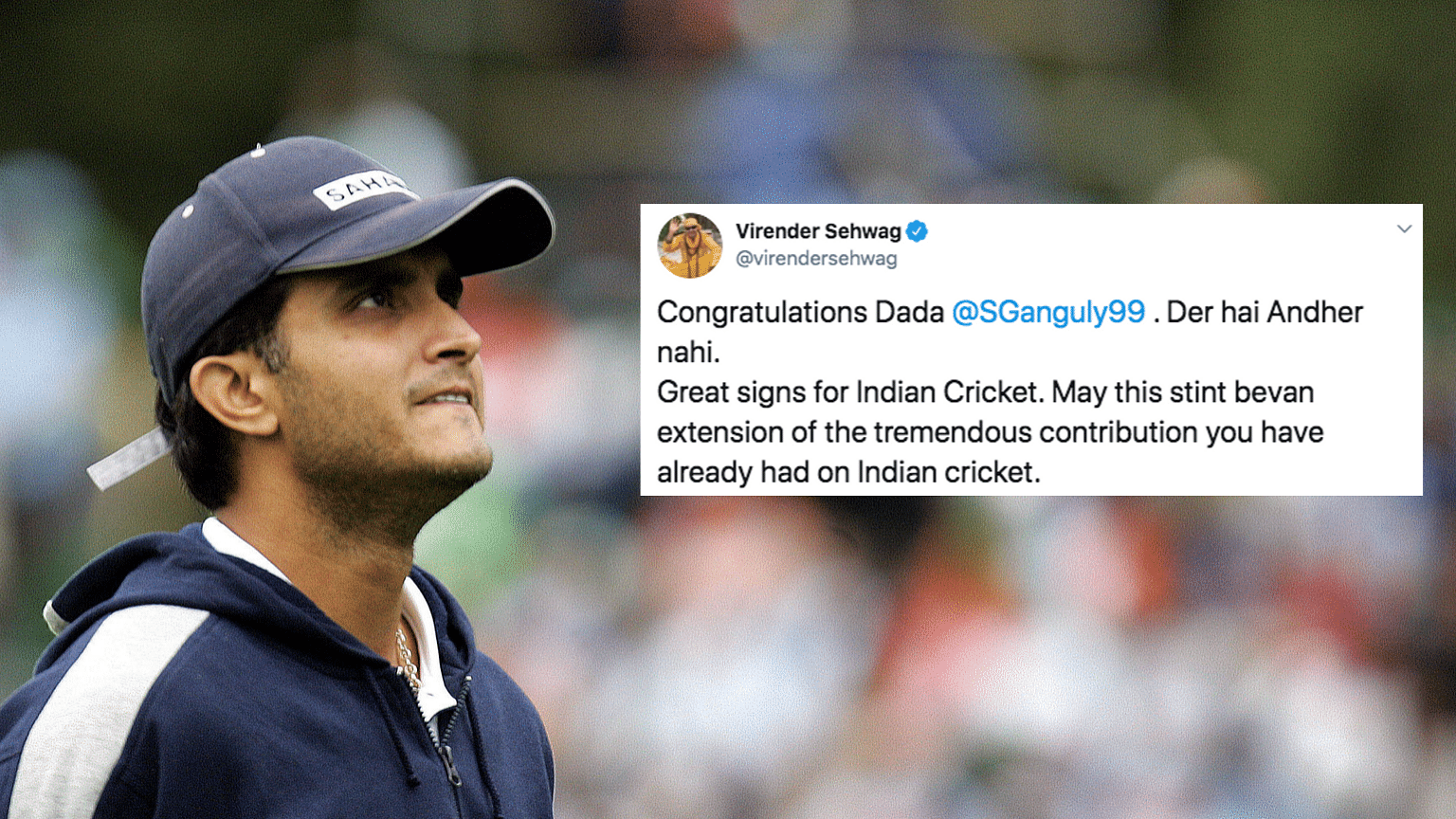 The cricketing fraternity including his former teammates congratulated Sourav Ganguly for becoming BCCI President-elect.