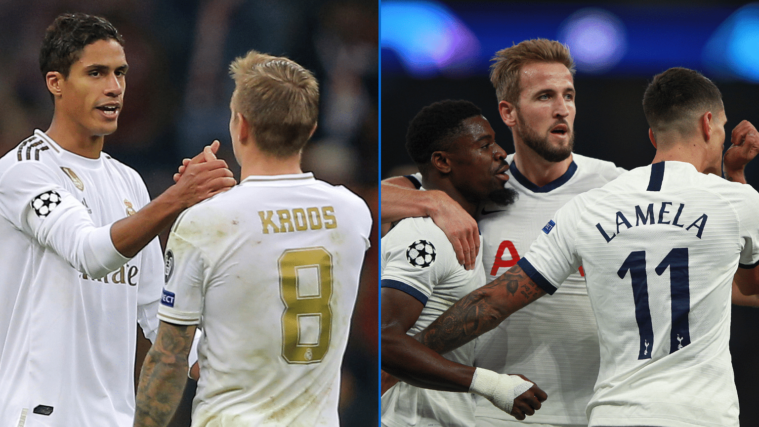 Real Madrid and Tottenham both earned their first European wins of the season on Tuesday.&nbsp;