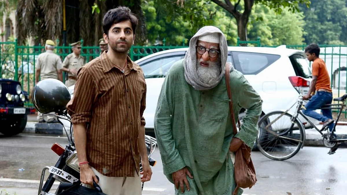 Ayushmann Khurrana and Amitabh Bachchan co-star in <i>Gulabo Sitabo.</i>