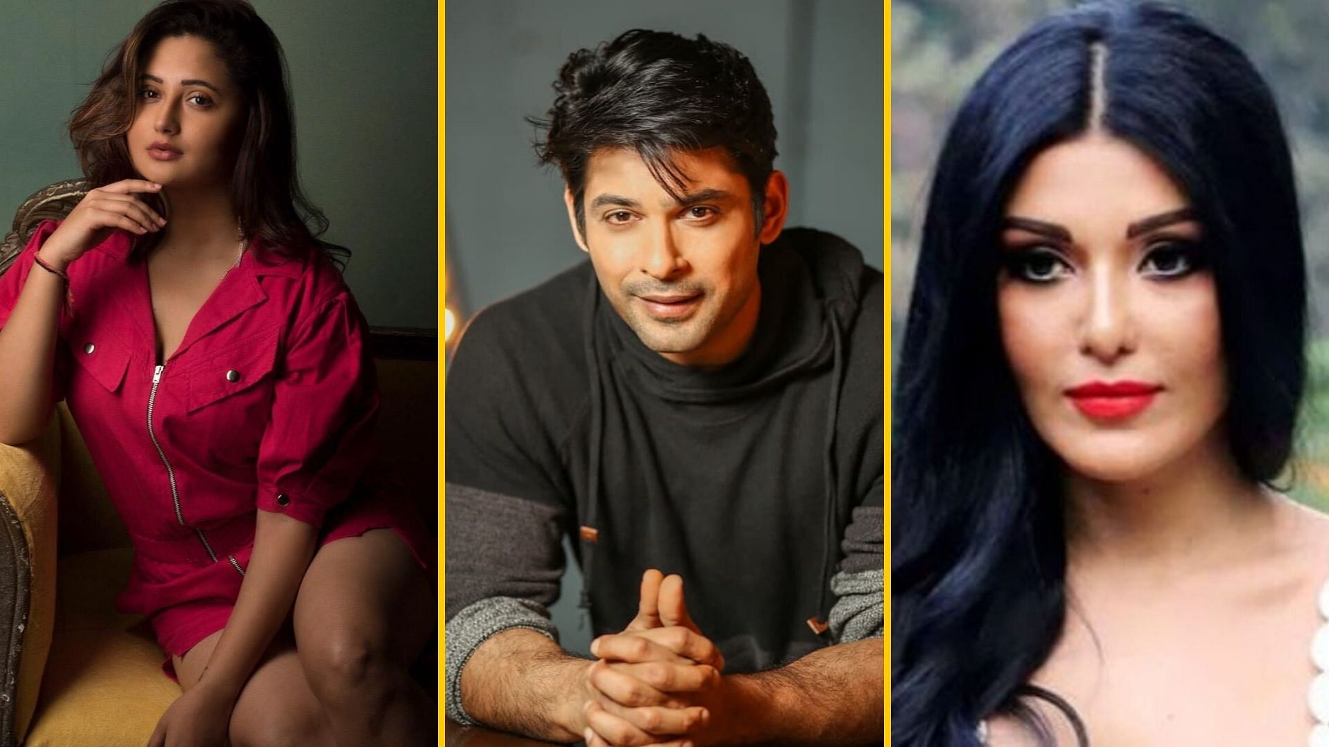 Bigg Boss 13 Contestants Names With Photos: Rashami Desai, Sidharth Shukla and Koena Mitra.&nbsp;