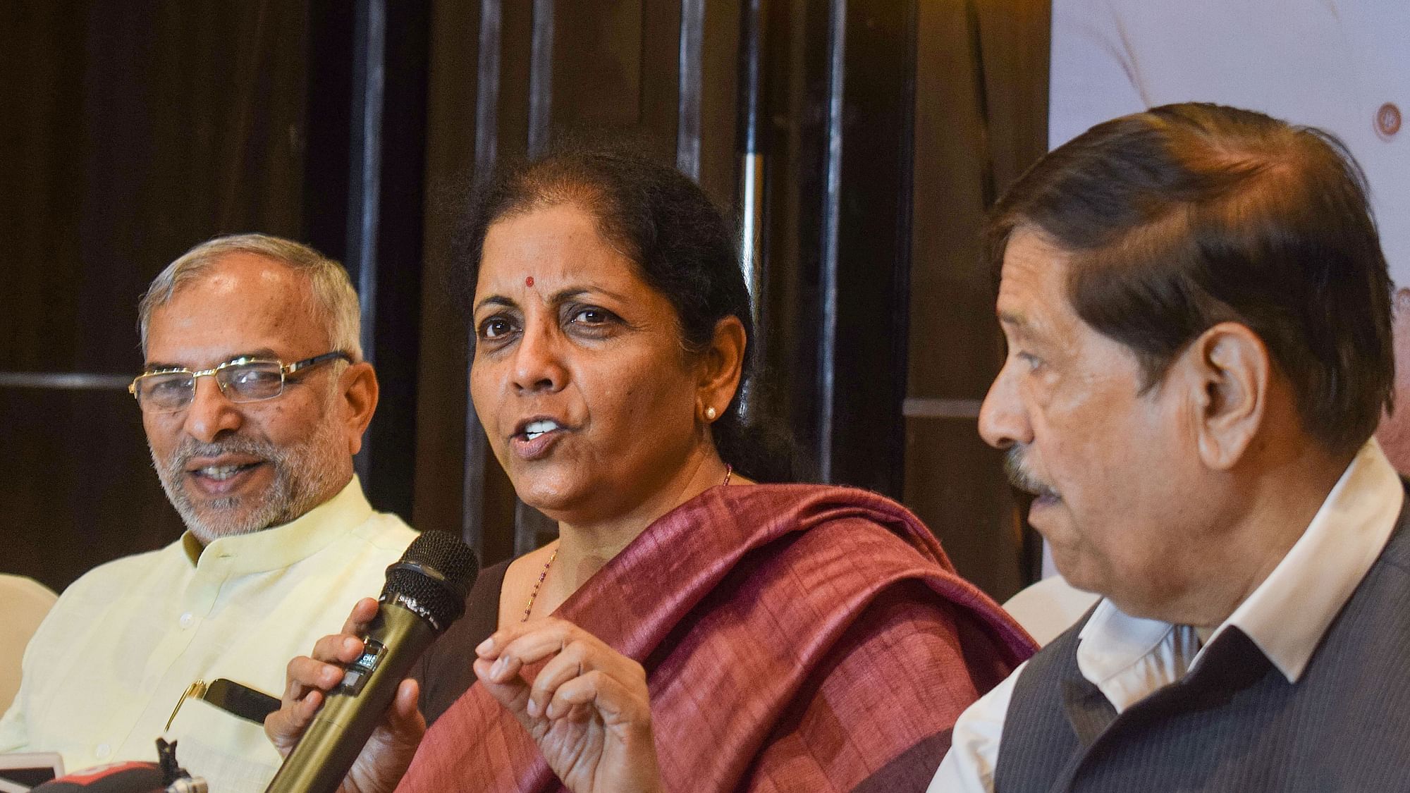 Union Finance Minister Nirmala Sitharaman addresses a press conference. Image for representational purposes.